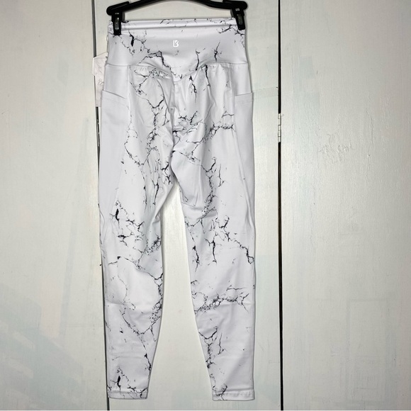 NWT BuffBunny High Rise Limitless Leggings small - White Marble - Picture 3 of 9